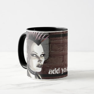 Punk britânico retro canecas personalizadas