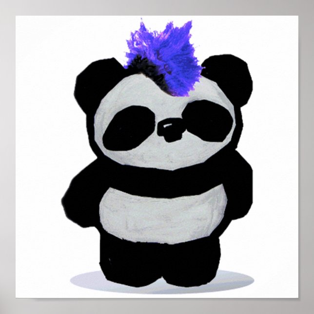 Punk Rock Panda Poster (Frente)