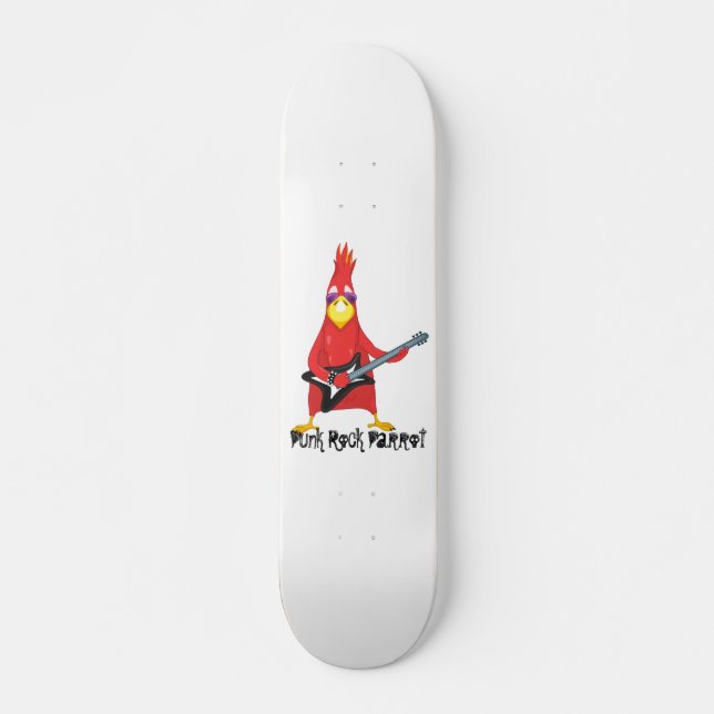 PUNK ROCK PARROT SKATEBOARD DECK (Frente)