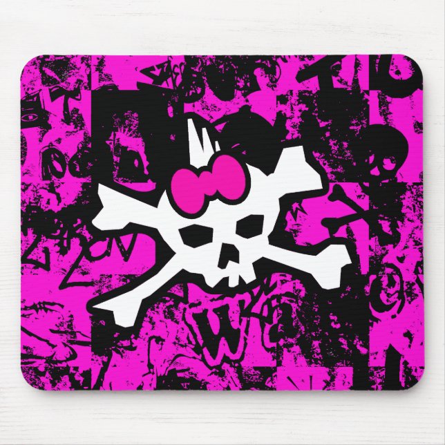 Punk Skull Princess Mouse Pad (Frente)