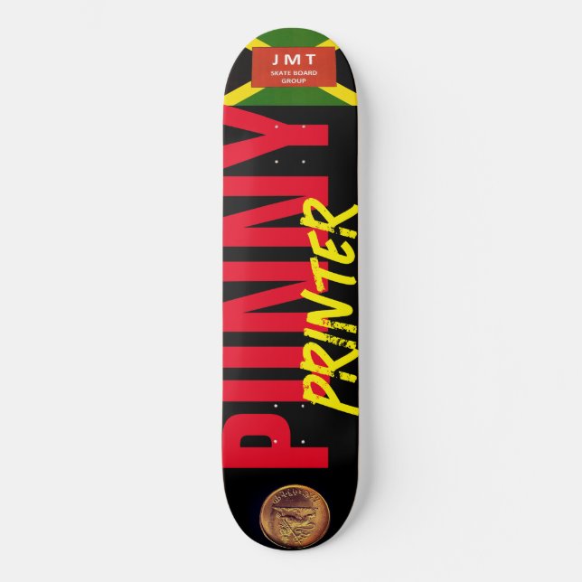 PUNNY PRINTER 8 1/4" Skateboard Deck (Frente)