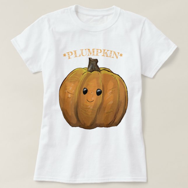 Punny Pumpkin Fall T-Shirt (Frente do Design)