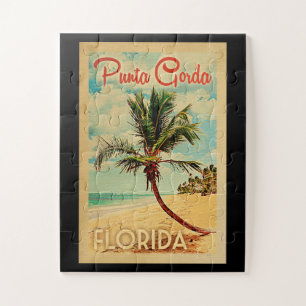 Punta Gorda Jigsee Quebra-cabeça Palm Tree Beach R