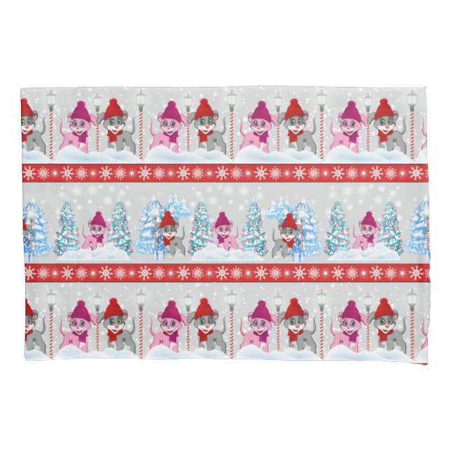 Puppies de Cartoon de Natal Bonito (Frente)