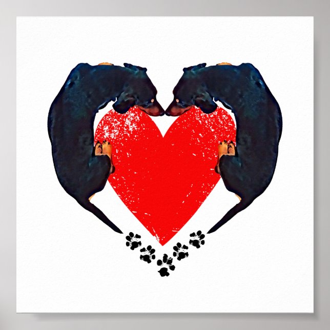 "Puppy Love" Dex Art Impressão (Frente)