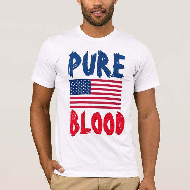 PURE BLOOD PATRIOT DAD (ANTI-VAX) T-Shirts (Frente)