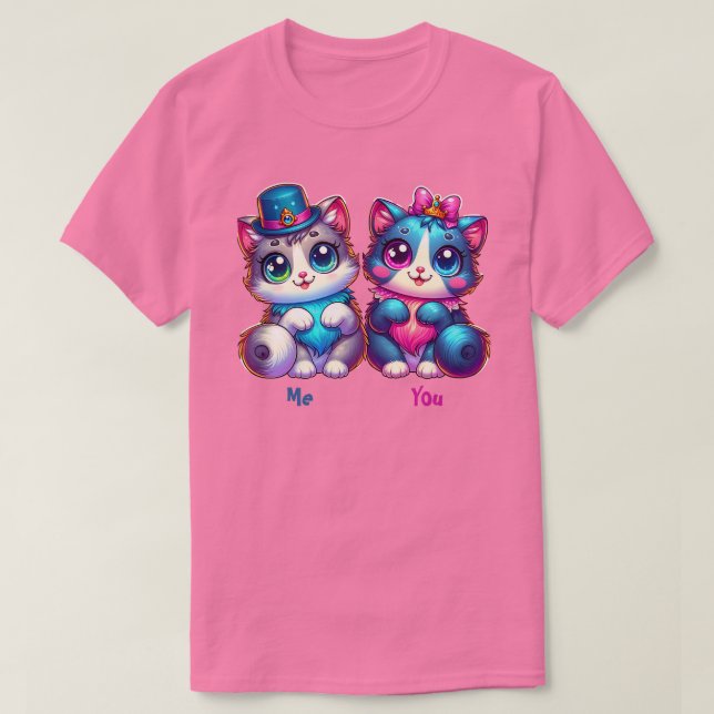 Purefeito Junto com Camisa de Namorados Personaliz (Frente do Design)