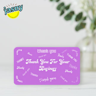 Puro e Branco Thankyou/ Cartão de visita