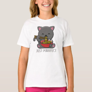Puro - T-Shirt Ramen Comendo Gato