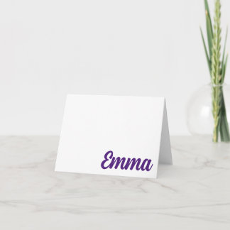 PURPLE CHEER Ft. Vale, Cartão de Nota Personalizad