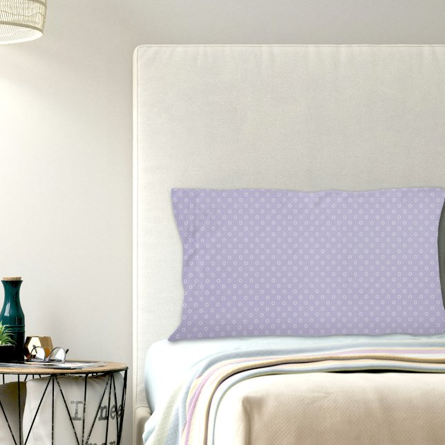 Purple Circles Pattern Pillowcase (Criador carregado)