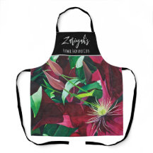 Purple Clematis Floral, Médio