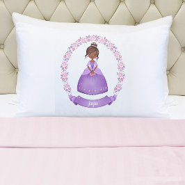 Purple Fairytale Princess Pillowcase