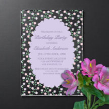 Purple Floral Birthday