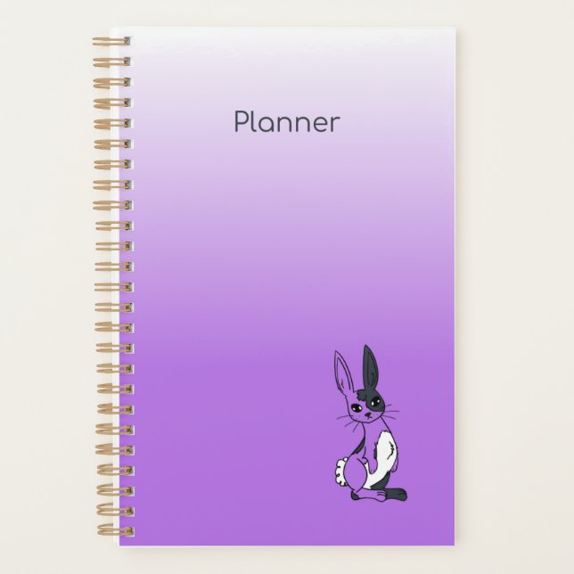 Purple Harlequin Bunny Agenda (Frente)