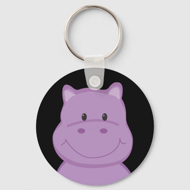 Purple Hippo Chaveiro (Frente)