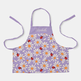 Purple Ladybugs & Daisies Personalized Kids