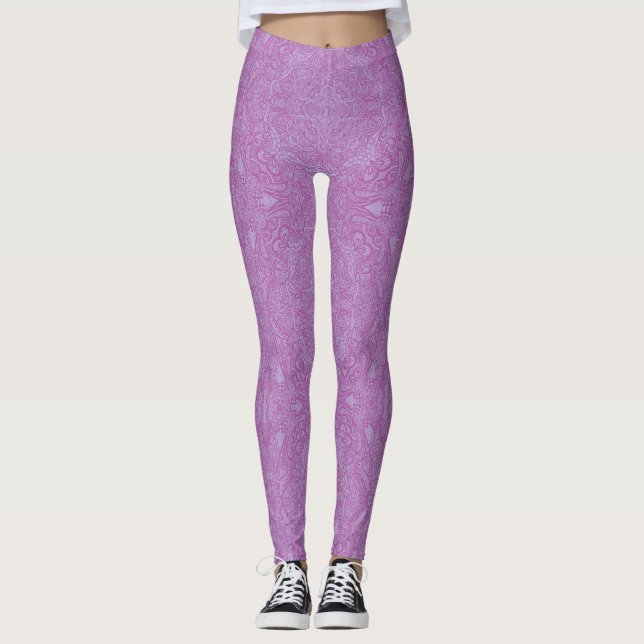 Purple Medallion Leggings (Frente)