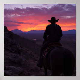 Purple Mountain Majesty Poster - Epic Western 