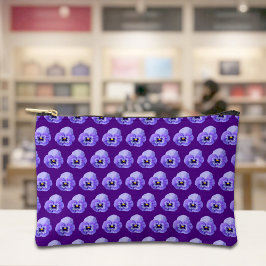 Purple Pansy Seamless Pattern Pouch