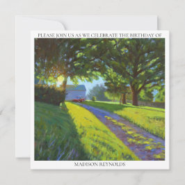 Purple Red Yellow Green Birthday Celebration Party