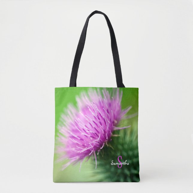 Purple Thistle Tote bag (Frente)