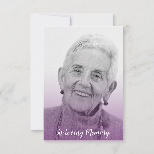 Purple Trendy Transparency Funeral Dear Ones (Frente)