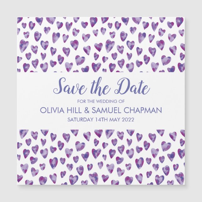 Purple Watercolor Heart (Frente)