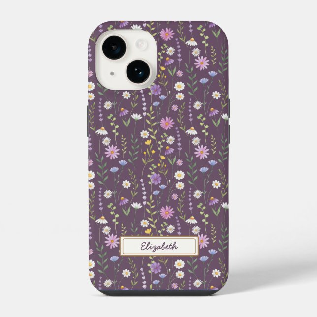 Purple Wild Flowers (Verso)