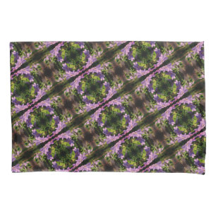 Púrpura Clematis Flowers Abstrato Patterno