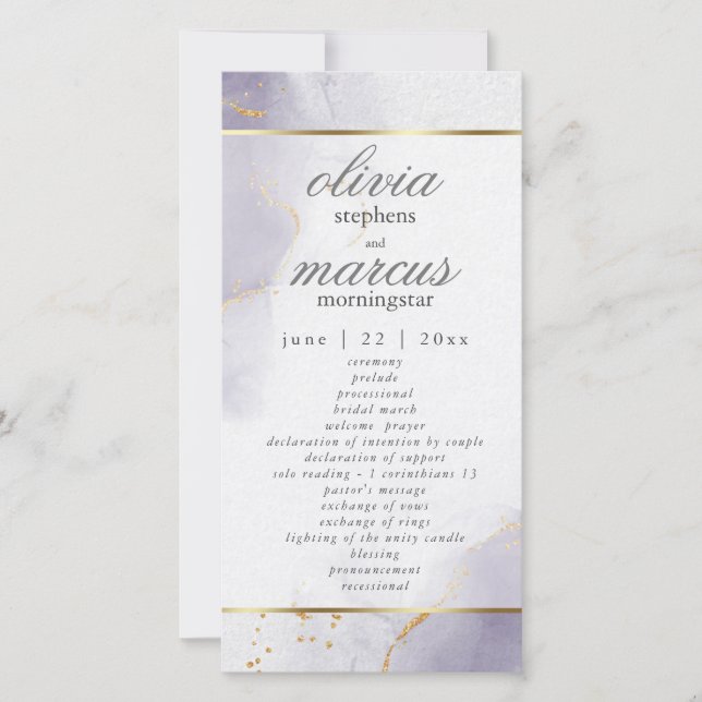 Púrpura de ameixa com poeira Dourada do Programa (Frente)