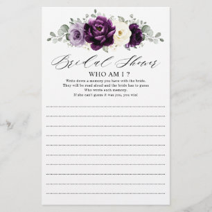 Púrpura De Plum Ivory White Que Sou Eu Jogo