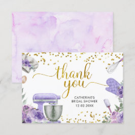 Púrpura estoque o Cartões de agradecimentos da coz