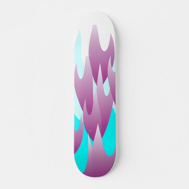 Púrpura Flame Skateboard (Frente)