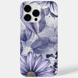 Púrpura Flor Folha de Água Desenho de Aquarela