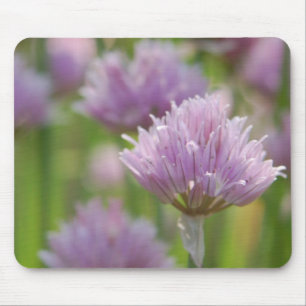 Púrpura Floral Mousepad