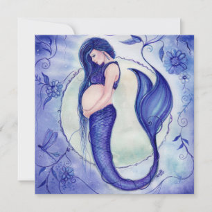 Púrpura Gravidez Bebê Convites Por Renee