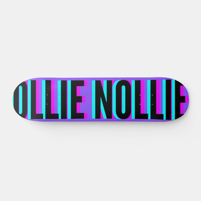 Púrpura legal Ollie Nollie Skateboard Deck (Horz)