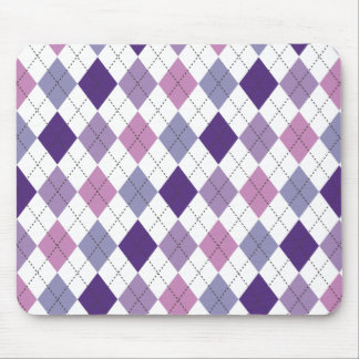 Púrpura, Lilac e Pink Argyle Preppy Mousepad