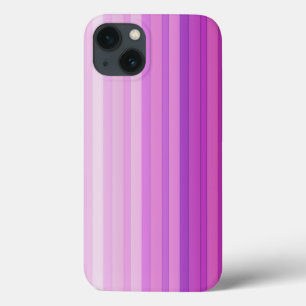 Púrpura Listras Rosa Padrão iPhone X Case
