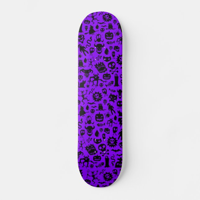 Púrpura Monstros de skate (Frente)