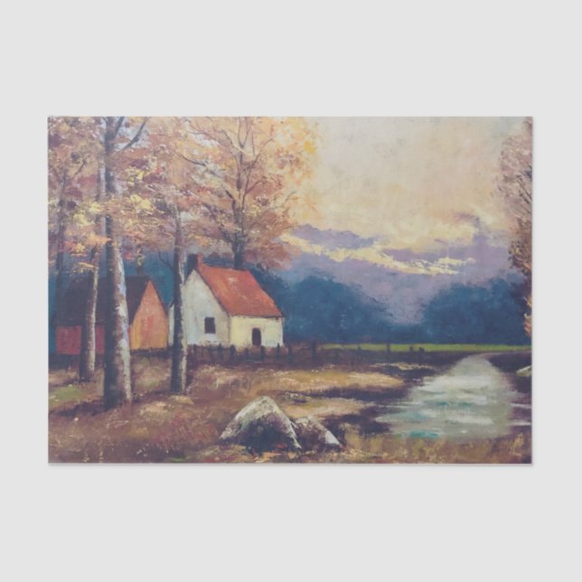 Púrpura Montagem em papel tecidos por aquarela (Frente )