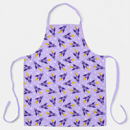 Púrpura Retro Rocket Patteron