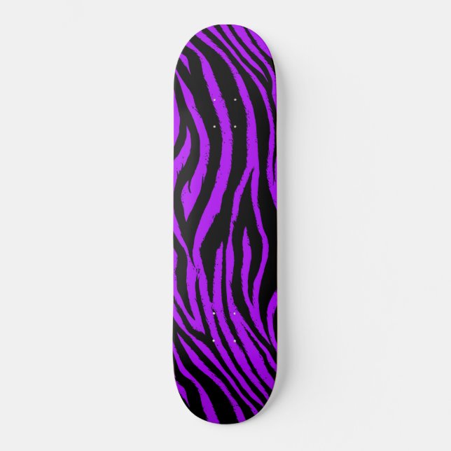 Púrpura Zebra - skate Deck (Frente)