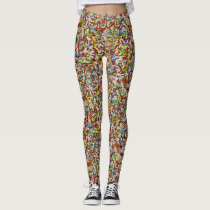 Purpurina à vontade! Leggings