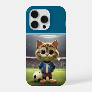 "Purr-fect Striker: O Gato de Futebol 3D"