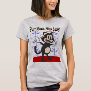 Purr More, Sua Camiseta Menos T - Gato Bonito Pass