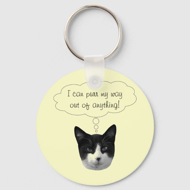 Purr My Way Out of Any Chaveiro (Frente)