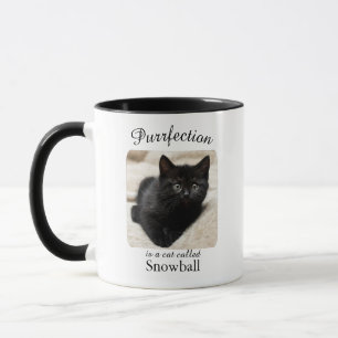 Purrfeição é uma Caneca Personalizada de Gato