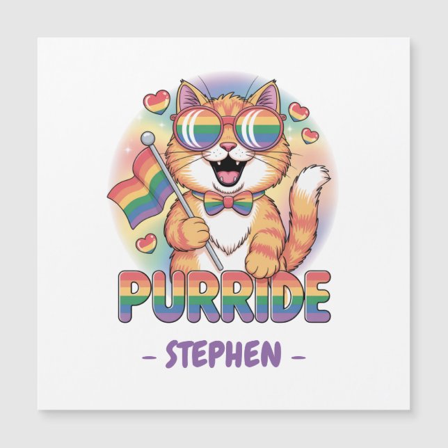 Purride - Laranja Cat com Sinalizador Orgulho LGBT (Frente)